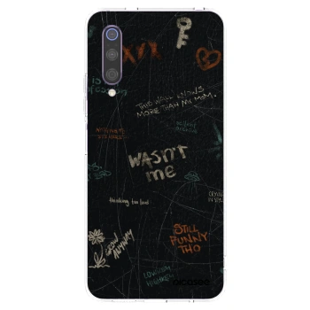 Picasee silikonowe przeźroczyste etui na Xiaomi Mi 9 - CONFESSION