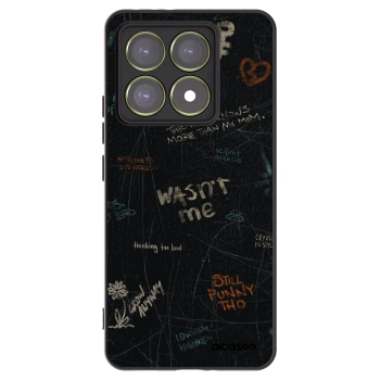 Picasee silikonowe czarne etui na Xiaomi 14T - CONFESSION