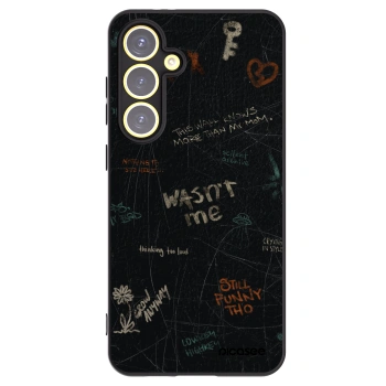 Picasee silikonowe czarne etui na Samsung Galaxy S24 FE S721B - CONFESSION