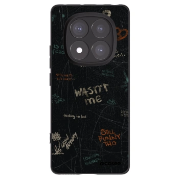 Picasee silikonowe czarne etui na Xiaomi Redmi Note 14 Pro 5G - CONFESSION