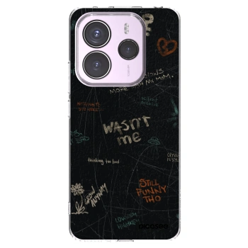 Picasee silikonowe przeźroczyste etui na Xiaomi Redmi Note 14 5G - CONFESSION