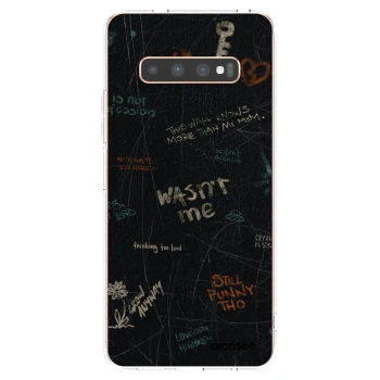 Picasee silikonowe przeźroczyste etui na Samsung Galaxy S10 Plus G975 - CONFESSION