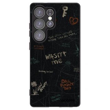 Picasee silikonowe czarne etui na Samsung Galaxy S25 Ultra 5G - CONFESSION