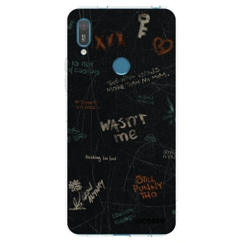 Picasee silikonowe przeźroczyste etui na Huawei Y7 2019 - CONFESSION