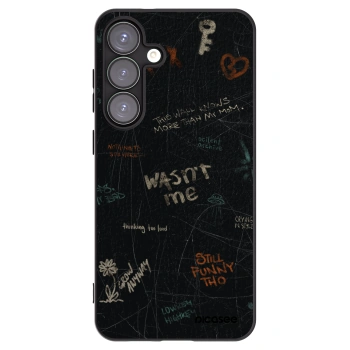 Picasee silikonowe czarne etui na Samsung Galaxy S25+ 5G - CONFESSION