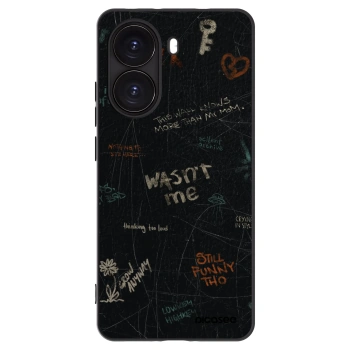 Picasee silikonowe czarne etui na Xiaomi Poco X7 Pro 5G - CONFESSION
