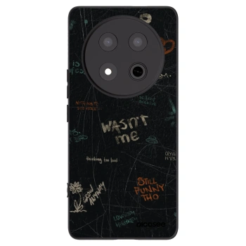 Picasee silikonowe czarne etui na Honor Magic7 Lite 5G - CONFESSION
