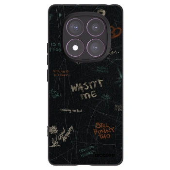 Picasee silikonowe czarne etui na Xiaomi Redmi Note 14 Pro 4G - CONFESSION