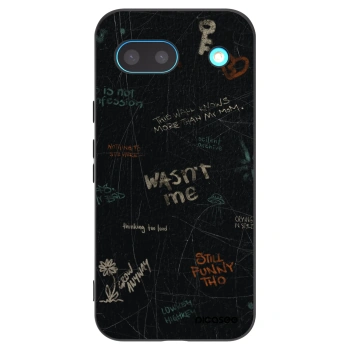 Picasee silikonowe czarne etui na Google Pixel 8a - CONFESSION