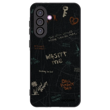 Picasee silikonowe czarne etui na Samsung Galaxy A56 5G A566B - CONFESSION