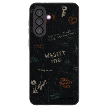 Picasee silikonowe czarne etui na Samsung Galaxy A36 5G - CONFESSION