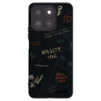 Picasee silikonowe czarne etui na Honor X8c - CONFESSION