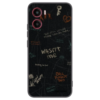Picasee silikonowe czarne etui na Motorola Moto G05 - CONFESSION