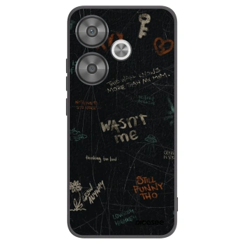 Picasee silikonowe czarne etui na Xiaomi Poco F6 - CONFESSION
