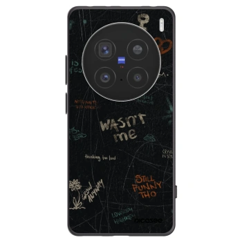 Picasee silikonowe czarne etui na Vivo X200 Pro - CONFESSION