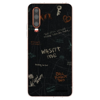 Picasee silikonowe przeźroczyste etui na Huawei P30 - CONFESSION