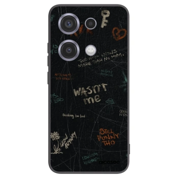 Picasee silikonowe czarne etui na Xiaomi Redmi Note 14S - CONFESSION