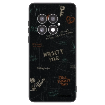 Picasee silikonowe czarne etui na OnePlus 13 5G - CONFESSION