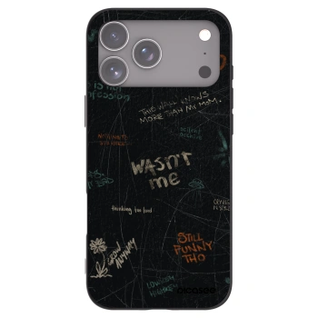 Picasee silikonowe czarne etui na Apple iPhone 17 Pro Max - CONFESSION