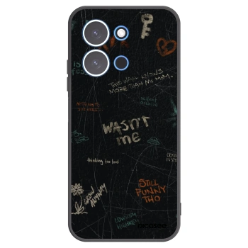 Picasee silikonowe czarne etui na Xiaomi Redmi 15C 4G - CONFESSION