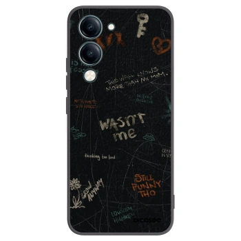 Picasee silikonowe czarne etui na Vivo Y29s 5G - CONFESSION