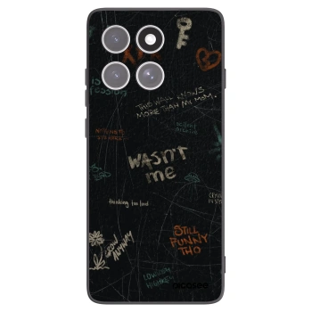 Picasee silikonowe czarne etui na Motorola Edge 60 Fusion - CONFESSION