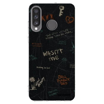 Picasee silikonowe przeźroczyste etui na Huawei P30 Lite - CONFESSION