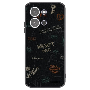 Picasee silikonowe czarne etui na Xiaomi Redmi 15C 5G - CONFESSION