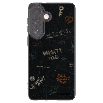 Picasee silikonowe czarne etui na Samsung Galaxy S26+ - CONFESSION