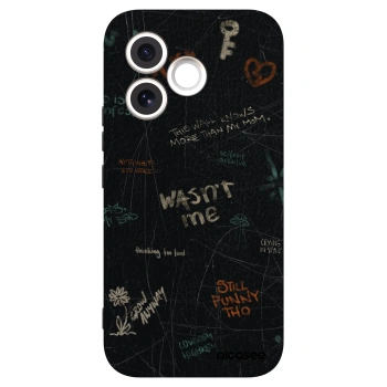 Picasee silikonowe czarne etui na Honor 600 Lite - CONFESSION