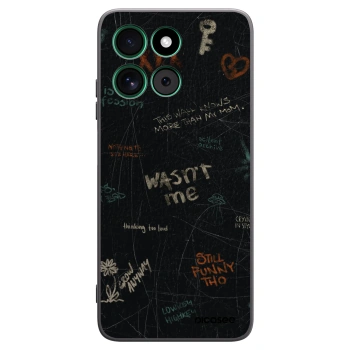 Picasee silikonowe czarne etui na Motorola Moto G57 Power - CONFESSION