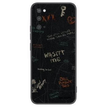 Picasee silikonowe czarne etui na Samsung Galaxy S20 G980F - CONFESSION
