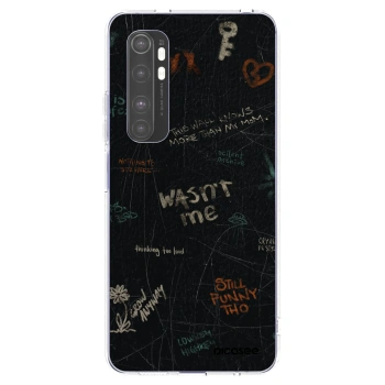 Picasee silikonowe przeźroczyste etui na Xiaomi Mi Note 10 Lite - CONFESSION