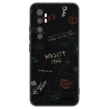 Picasee silikonowe czarne etui na Xiaomi Mi Note 10 Lite - CONFESSION