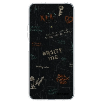 Picasee silikonowe przeźroczyste etui na Xiaomi Redmi Note 9S - CONFESSION