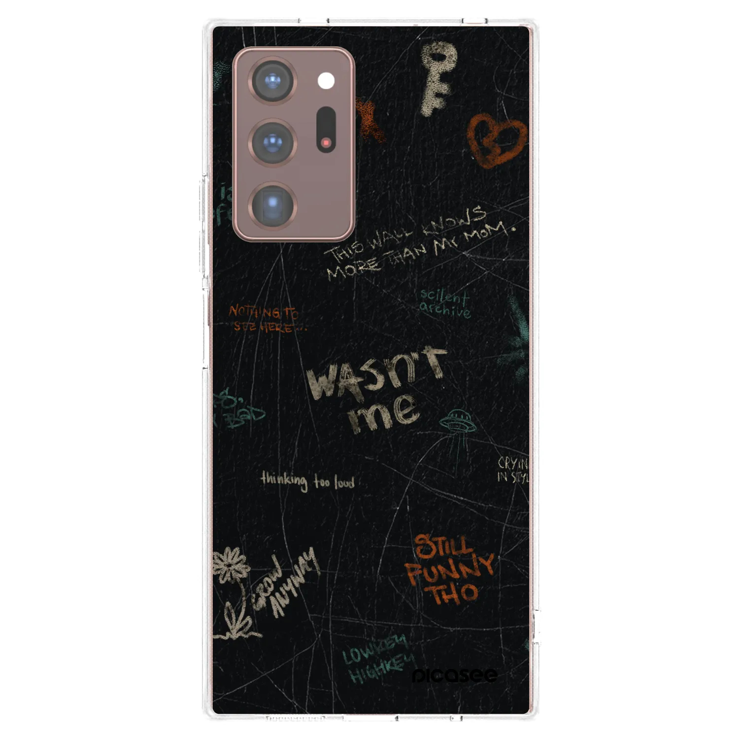 Picasee silikonowe przeźroczyste etui na Samsung Galaxy Note 20 Ultra - CONFESSION