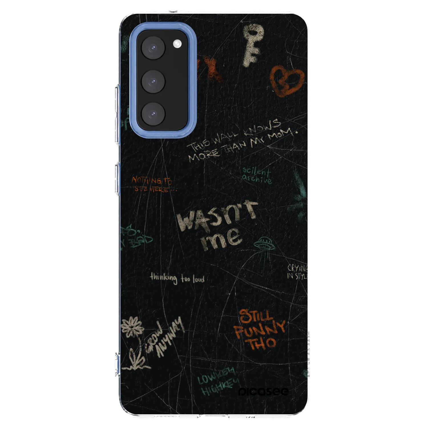 Picasee silikonowe przeźroczyste etui na Samsung Galaxy S20 FE - CONFESSION