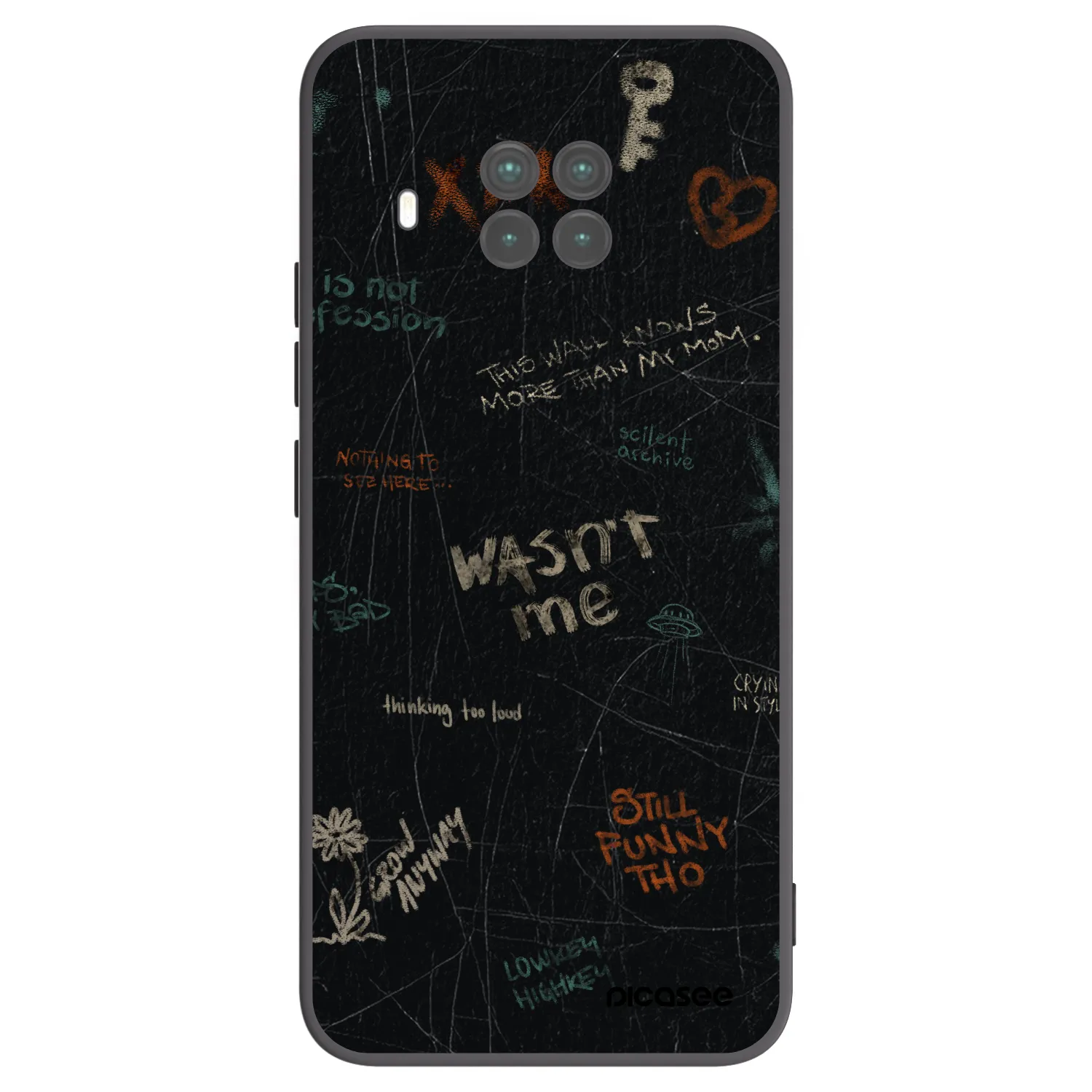 Picasee silikonowe czarne etui na Xiaomi Mi 10T Lite - CONFESSION