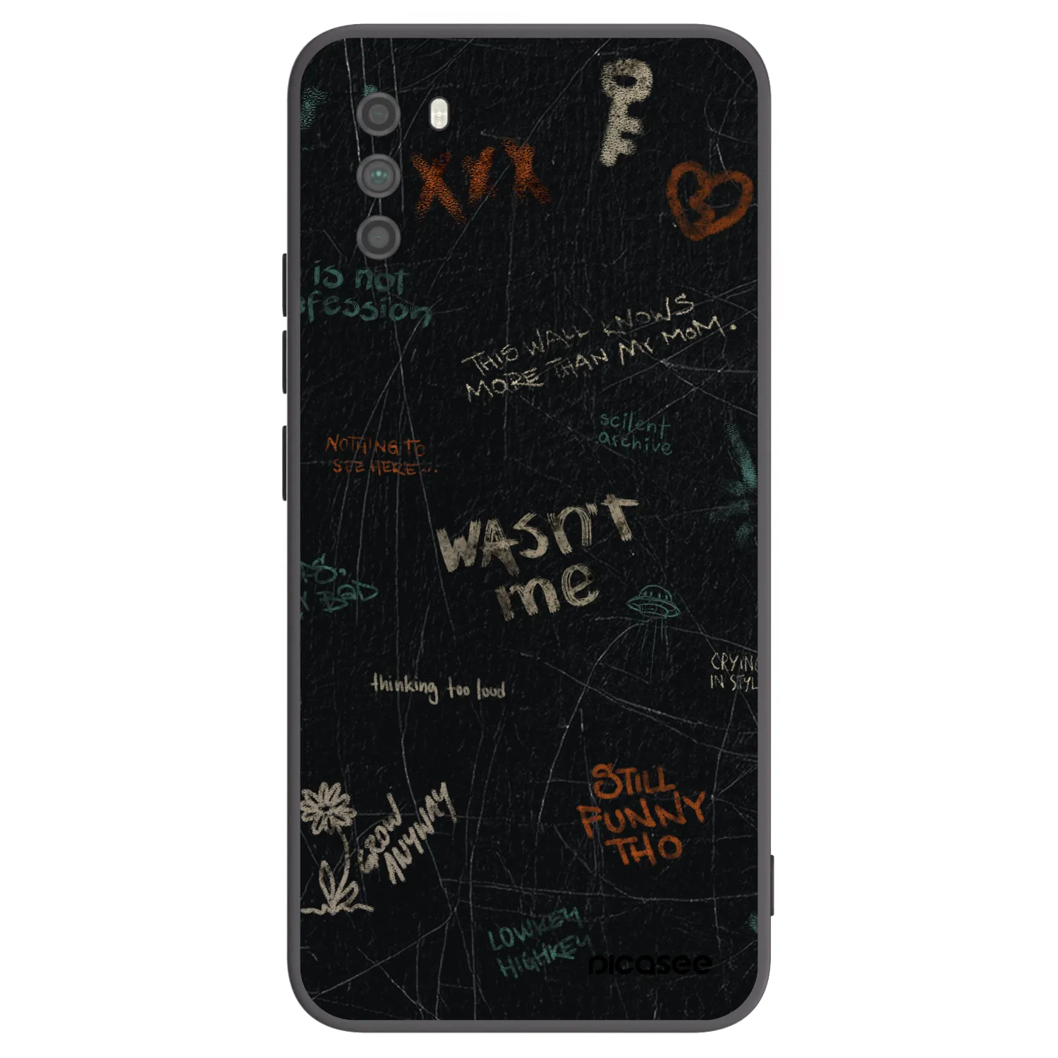 Picasee silikonowe czarne etui na Xiaomi Poco M3 - CONFESSION