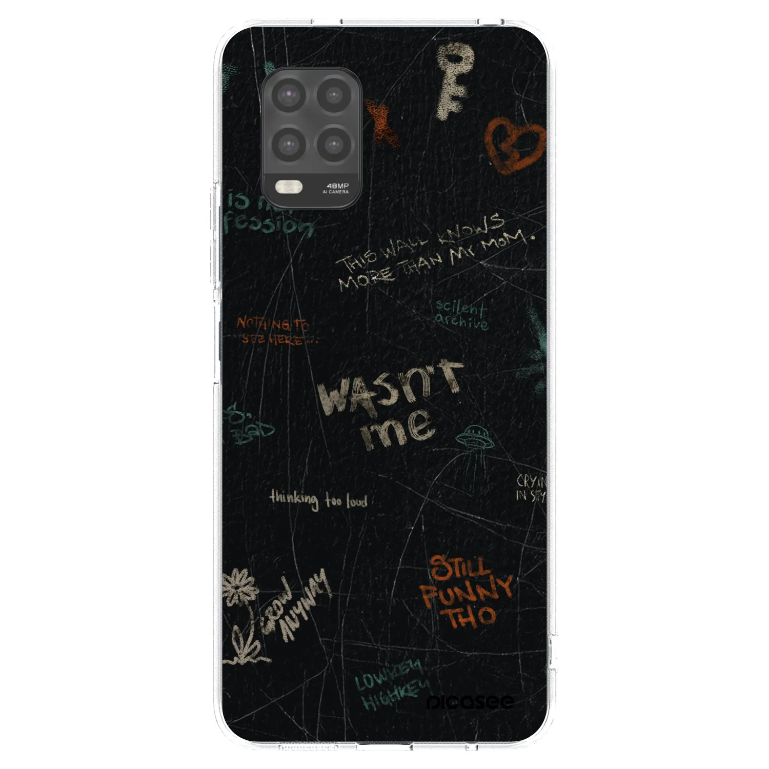 Picasee silikonowe przeźroczyste etui na Xiaomi Mi 10 Lite - CONFESSION