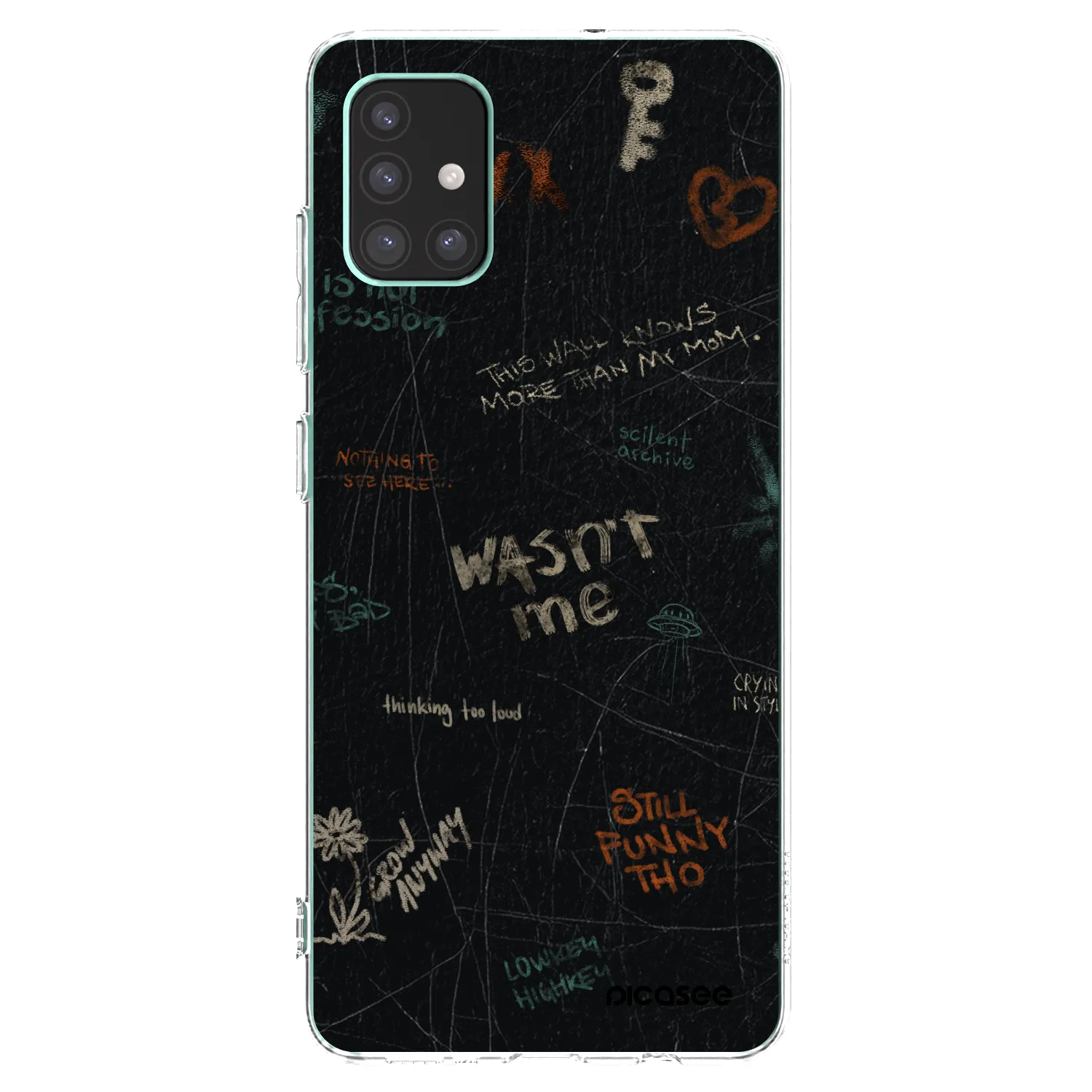 Picasee silikonowe przeźroczyste etui na Samsung Galaxy M51 M515F - CONFESSION