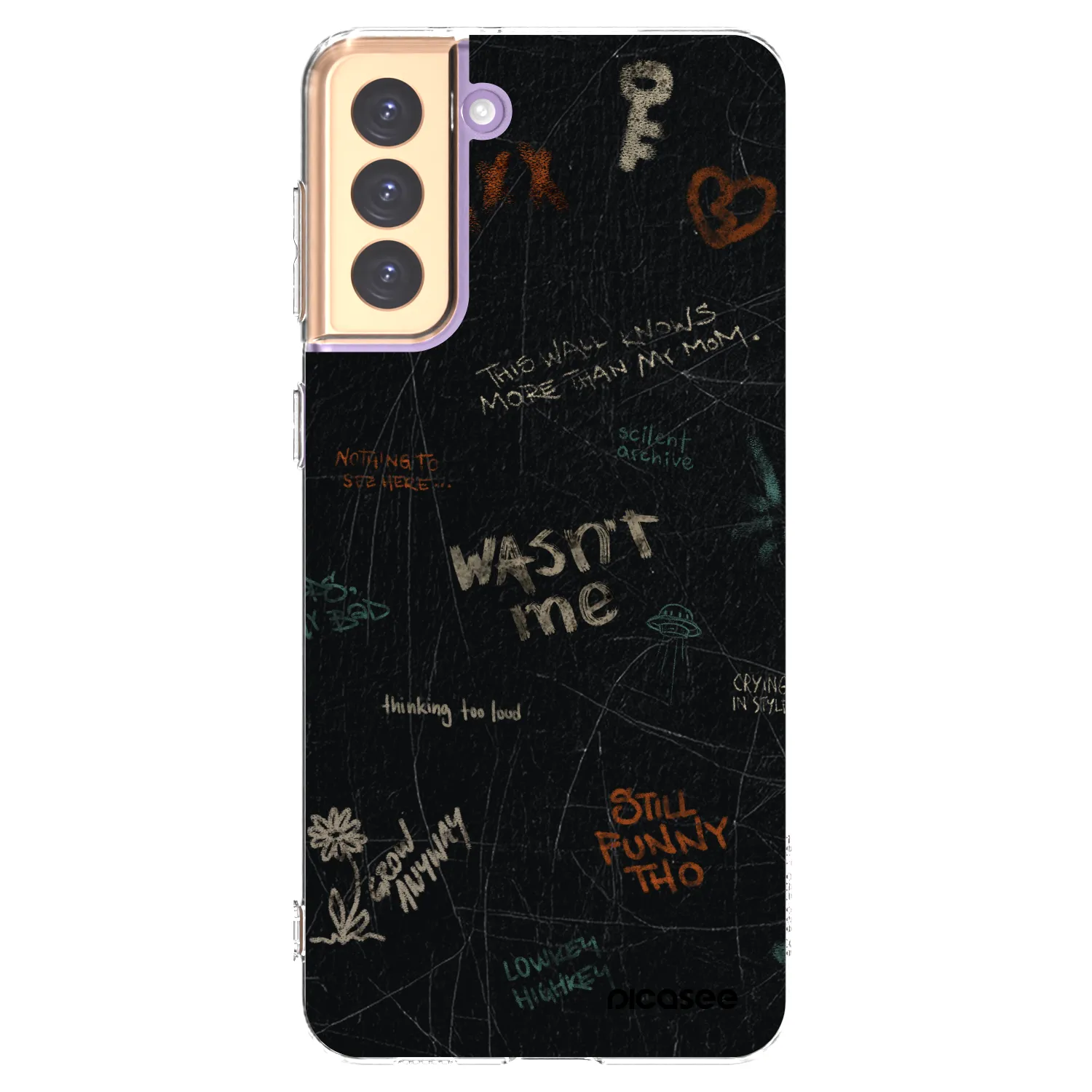 Picasee silikonowe przeźroczyste etui na Samsung Galaxy S21+ 5G G996F - CONFESSION