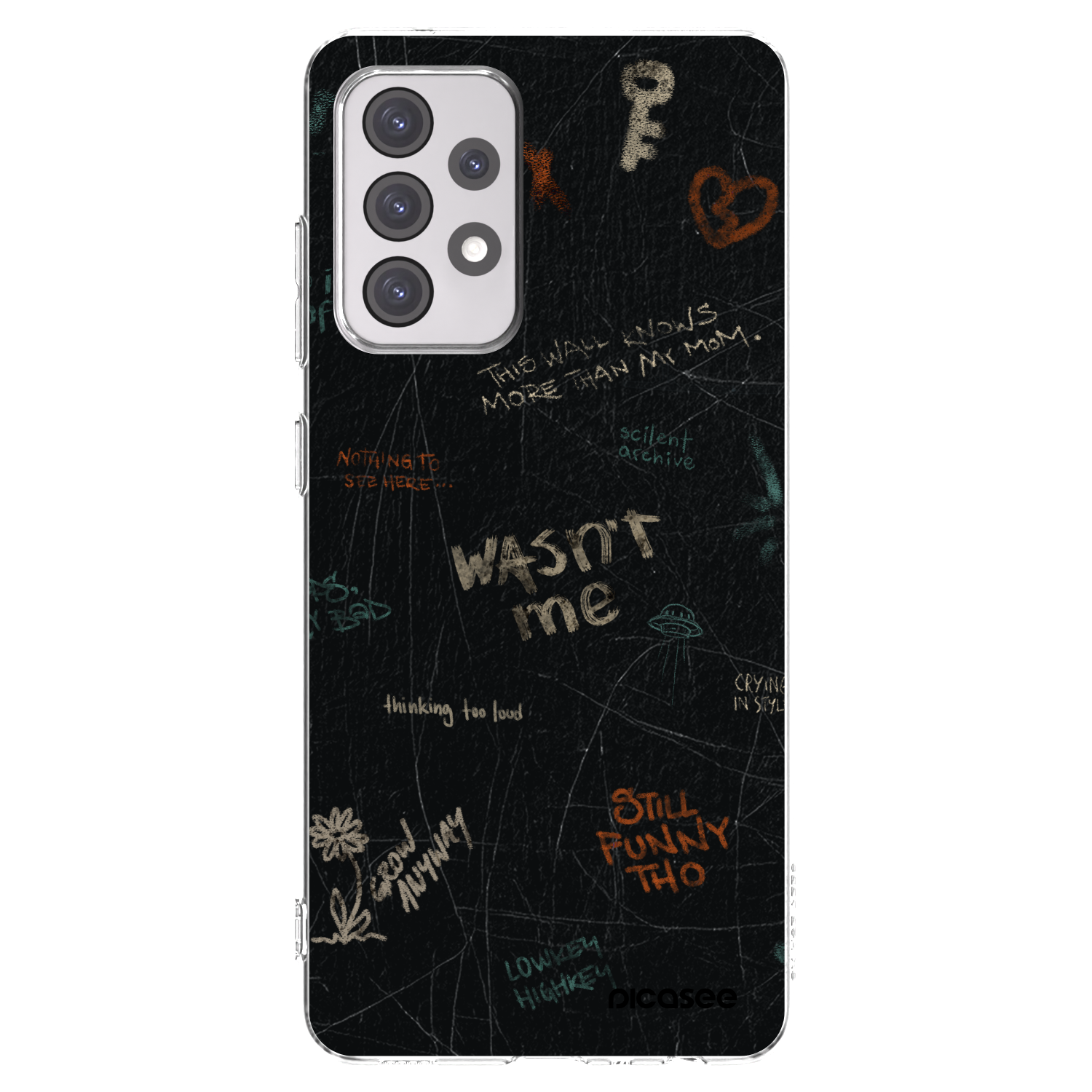 Picasee silikonowe przeźroczyste etui na Samsung Galaxy A52 5G A525F - CONFESSION