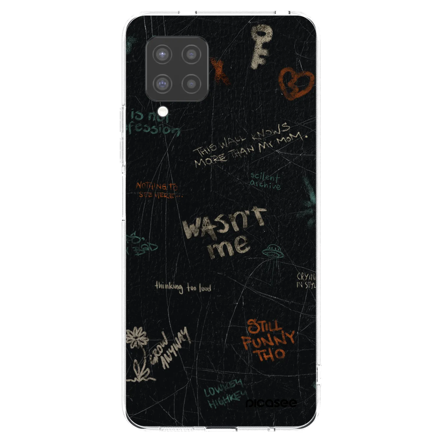 Picasee silikonowe przeźroczyste etui na Samsung Galaxy A42 A426B - CONFESSION