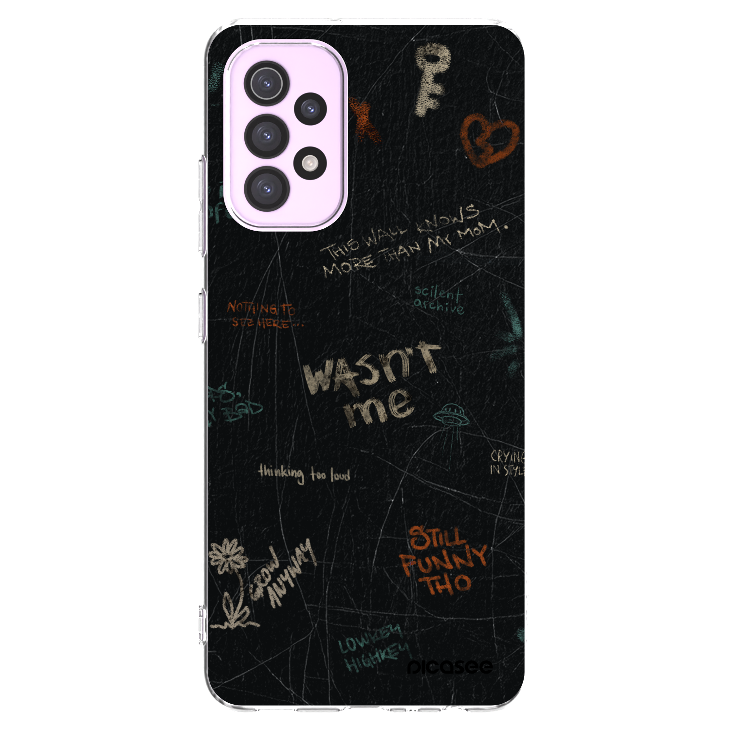 Picasee silikonowe przeźroczyste etui na Samsung Galaxy A32 5G A326B - CONFESSION