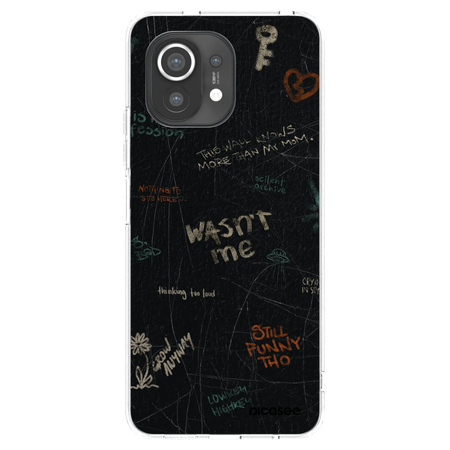 Picasee silikonowe przeźroczyste etui na Xiaomi Mi 11 - CONFESSION