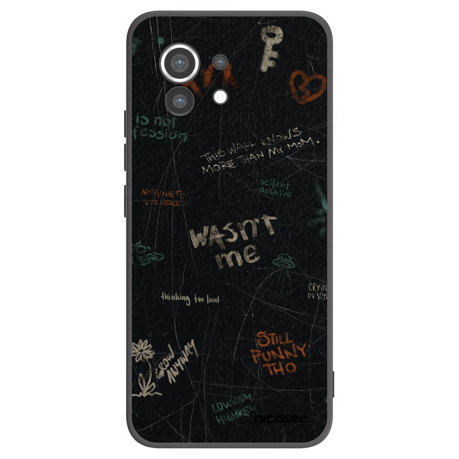 Picasee silikonowe czarne etui na Xiaomi Mi 11 - CONFESSION