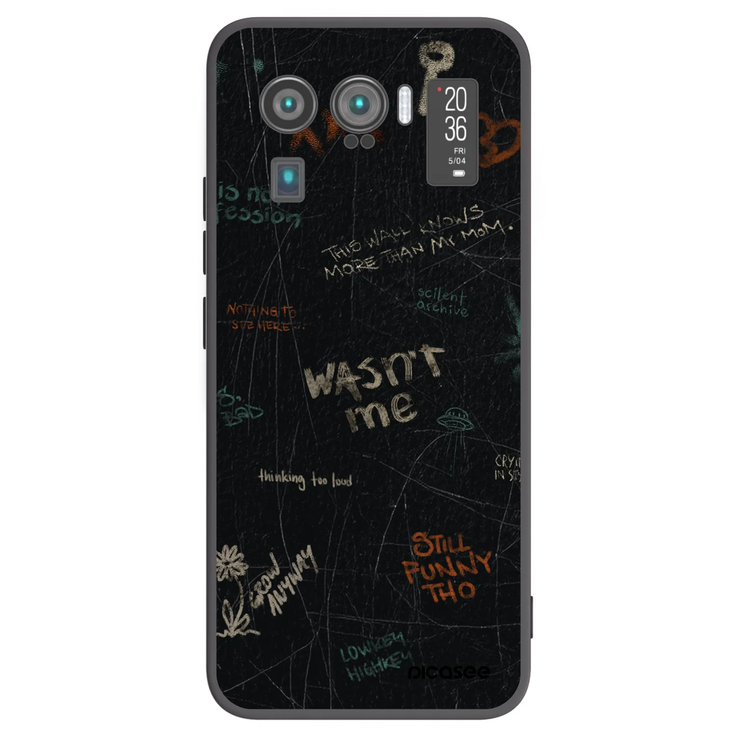 Picasee silikonowe czarne etui na Xiaomi Mi 11 Ultra - CONFESSION