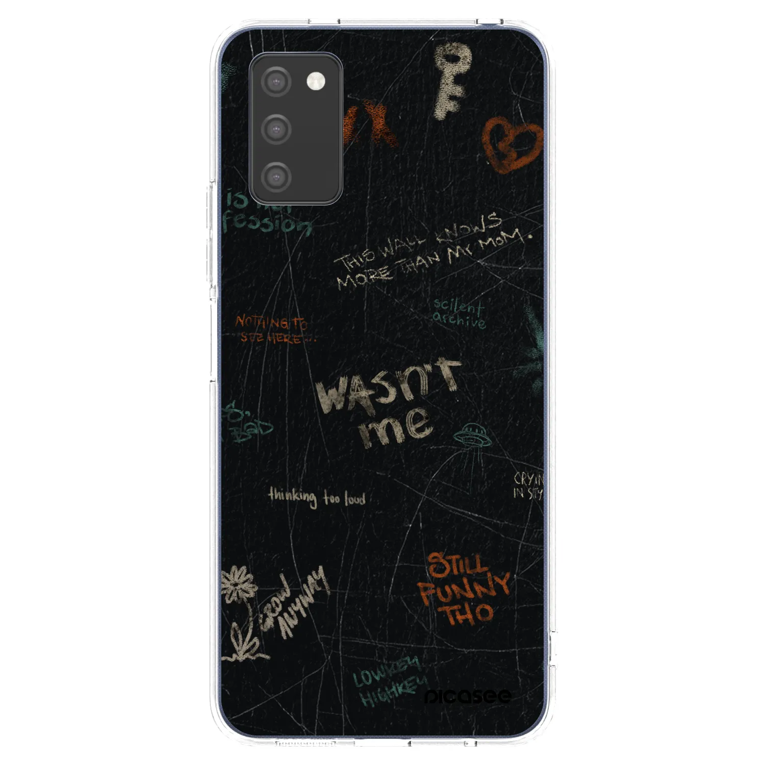 Picasee silikonowe przeźroczyste etui na Samsung Galaxy A02s A025G - CONFESSION