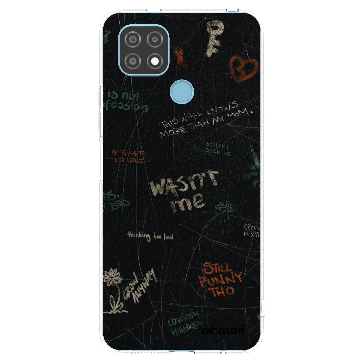 Picasee silikonowe przeźroczyste etui na Realme C21 - CONFESSION